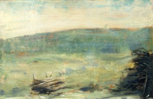Paisagem em Saint-Ouen, 1878 ou 1879. de Georges Pierre Seurat