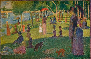 Estudo para um domingo em La Grande Jatte, 1884