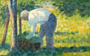 O jardineiro, 1882-83. de Georges Pierre Seurat