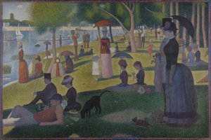 Um domingo em La Grande Jatte -- 1884 de Georges Seurat