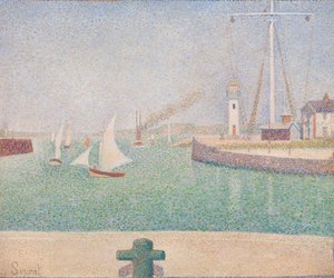 Entrada do porto de Honfleur de Georges Seurat