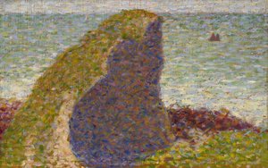 Georges Seurat - Le Bec du Hoc (Estudo) de Georges Seurat