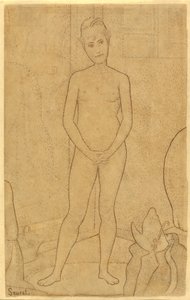 Estudo depois de "Os Modelos" de Georges Seurat