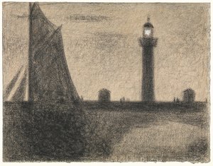 O Farol de Honfleur de Georges Seurat
