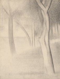 Árvores (estudo para La Grande Jatte) de Georges Seurat