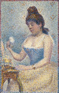 Mulher jovem que se depila de Georges Seurat