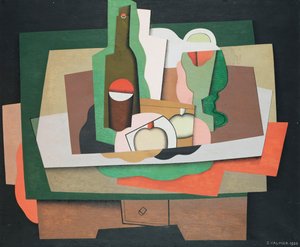 Ainda vida em uma mesa; Ainda vida em uma mesa, 1925