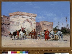 Sem título O intervalo tem a origem de um oásis no deserto. Pintura de Georges Washington (1827-1910) Menção obrigatória: Fundação de colecções de Provença, Marselha