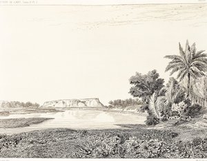 Iraque, vista da Babilônia, desenho de F, Thomas da gravura de Georges Perrot (1832-1914) e Charles Chipiez (1835-1901), Histoire de l