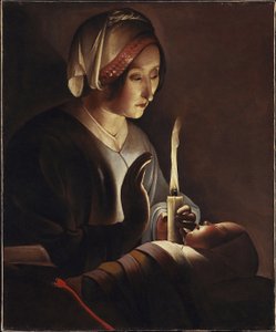 Santa Ana com o Menino Jesus, 1645-c.1650 de Georges de La Tour