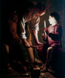 São José, o Carpinteiro, c1640 de Georges de La Tour