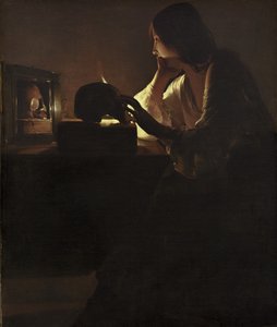O arrependido Magdalen, 1635-40 de Georges de La Tour