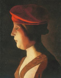 Cabeça de mulher; um fragmento (óleo sobre tela) de Georges de La Tour