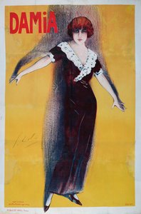 Cartazes publicitários de Damia (1889-1978) de Georges pseudonym of Edmond Vernier Dola