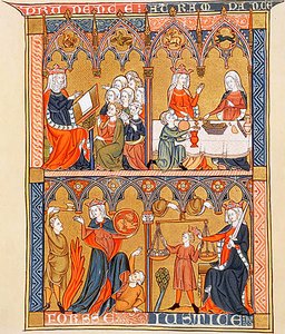4 Virtudes Cardeais de Somme le Roi, do dominicano Frei Laurent, c 1290-1300 (48292049006) de Georgia Levan Ramishvili from Tbilisi