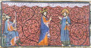 As visões de Carlos Magno da Via Láctea e de Tiago, de Chroniques de France ou de St Denis, século XIV (22690449466) de Georgia Levan Ramishvili from Tbilisi
