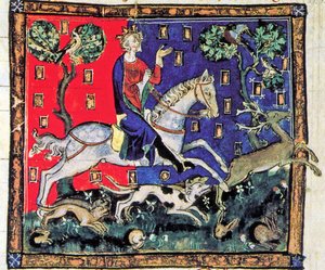 Rei João, caçada com cães de caça, De Rege Johanne, 1300-1400 (26101230351) de Georgia Levan Ramishvili from Tbilisi