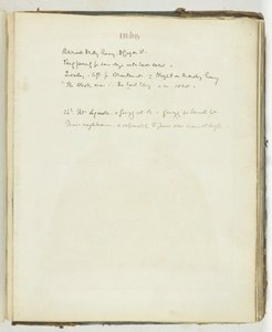 Sem título [página de texto referente a Broadlands], 1868.