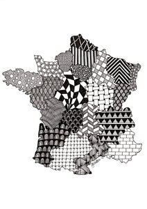 França, 2015 (tinta sobre cartão de bristol)