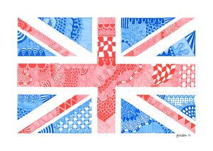 Union Jack, 2015 (tinta sobre cartão de bristol)