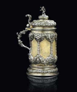 Tankard, Brasso, c.1700 de Georgius III Olescher