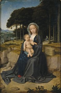 Descanse no voo para o Egito, ca 1515 de Gerard David