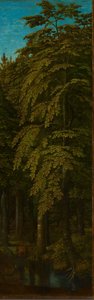 Vista em uma floresta, ala direita externa de um tríptico, c.1505-c.1515 de Gerard David