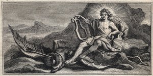 Apollo matando a Hydra - Apollo terrassant l