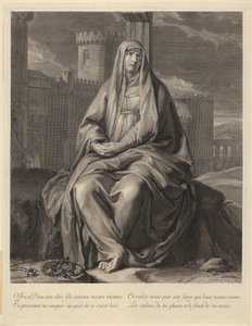 Retrato de Charles-Maurice Le Tellier de Gérard Edelinck