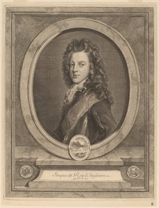 Jaime III, Príncipe de Gales de Gerard Edelinck after François de Troy