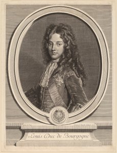 Louis, Duke of Burgundy de Gerard Edelinck after François de Troy
