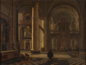Interior de uma igreja católica