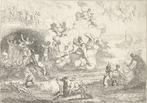 Mercúrio dá Bacchus às ninfas
A vida dos Bacchantes (título da série)