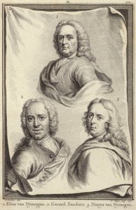 Retratos de Elias de Nijmegen, Gerard Sanders e Dionys de Nijmegen de Gerard Sanders
