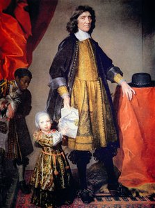 Retrato de Cecilius Calvert, 2º Lorde Baltimore de Maryland, com o seu neto e criado (óleo sobre tela)