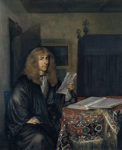 Retrato de um homem lendo um documento