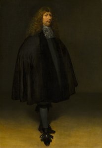 Auto-retrato, cerca de 1668. de Gerard Ter Borch the Younger