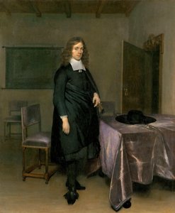 Retrato de um homem par Gerard Ter Borch (Terburg), o mais novo (1617-1681), - Óleo sobre tela - Tiroler Landesmuseum Ferdinandeum, Innsbruck de Gerard Terborch