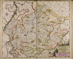 Chorographia ducatus Wurtenburgici quem ab una alteraque parte includunt quique ei includuntur marchionatus praepositura Badensis Elwangensis comitatus Hohenzolern Rechberg et affine almae civitatis Ulmae territorium de Gerard Valck