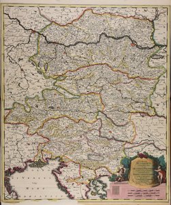 Circuli Austriaci orientalior pars in qua Austria propria et ab ea dependentes tum ducatus Stiriae, Carintiae, Carniolae tum comitatus hisce inclusi Cillensis et Goritiae singuli subdivisi de Gerard Valck