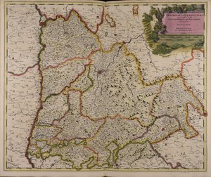 Delphinatus praefectura quae Gallis audit government of Daufhiné bipartitus in superiorem et inferiorem de Gerard Valck