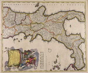 Italiae pars meridionalis quae nunc sceptri Hispanici regnum Neapolitanum in XII provincias divisum de Gerard Valck
