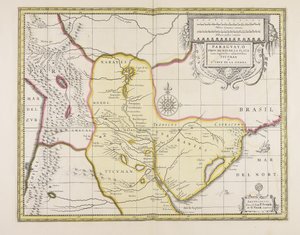 Prov. Paraguai Adjacente aos países do Rio de la Plata e Tucuman S.ta Cruz de la Sierra de Gerard Valck