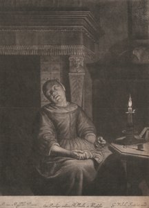 A marinheira adormecida sentada de Gerard Valk