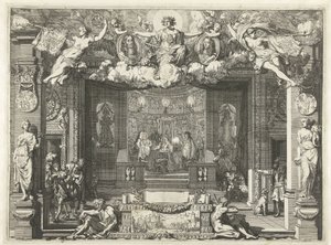 Alegoria do Tratado de Westminster
Alegoria da paz entre a Inglaterra e os Países Baixos Unidos, 1674 de Gerard de Lairesse