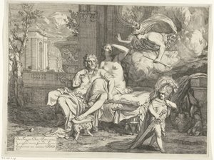 Mercúrio ordena a Calypso que deixe Odisseu sair de Gerard de Lairesse