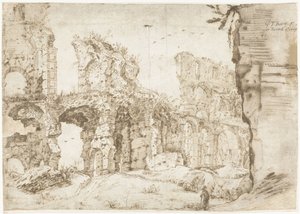 Ruínas do Coliseu, Roma, vistas de dentro