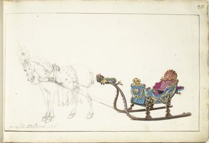 Cavalo e marreta de Gerard ter Borch (II) (signed by artist)