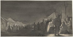 O Melkmarkt em Zwolle, à noite