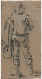 Um homem de pé visto de costas de Gerard ter Borch